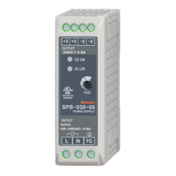 SPB-030-05  5VDC Çıkış 5A 25W Giriş 100-240VAC Giriş Raya Montaj Anahtarlamalı Güç Kaynağı